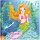 Moosgummi - Mosaik "Glitter Meerjungfrau" - zum selber machen - DIY