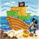 Moosgummi - Mosaik "Glitter Pirat" - zum selber machen - DIY