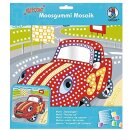 Moosgummi - Mosaik "Glitter Rennwagen" - zum selber machen - DIY