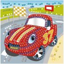 Moosgummi - Mosaik "Glitter Rennwagen" - zum...