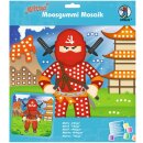 Moosgummi - Mosaik "Glitter Ninja" - zum selber machen - DIY