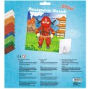 Moosgummi - Mosaik "Glitter Ninja" - zum selber machen - DIY