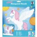 Moosgummi - Mosaik "Glitter Pegasus " - zum selber machen - DIY