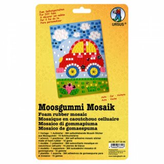 Moosgummi - Mosaik Auto - zum selber machen - DIY