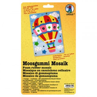 Moosgummi - Mosaik "Heißluftballon" - zum selber machen - DIY