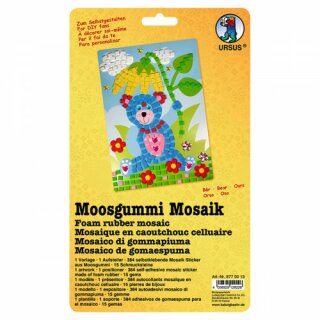 Moosgummi - Mosaik "Bär" - zum selber machen - DIY