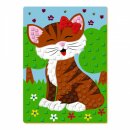 Moosgummi - Mosaik "Katze" - zum selber machen - DIY