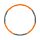 Sport und Fitness Hula Hoop Reifen - Steckbar in 3 Größen- Hullern in 74cm, 83cm und 95cm Umfang möglich, (Orange/Grau)