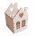 Lichterhaus - aus Holz naturbelassen -  ca.11 x 10 x 14,5 cm - Raumdeko - Artikel zum Gestalten - Holz bemalen -Beleduc 40200