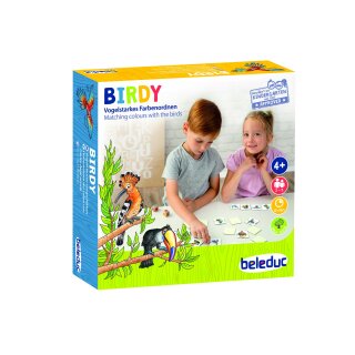 Birdy - Vogelstarkes Farbenordnen - Lernspiel für Zuhause - Bewährt im Kindergarten - Beleduc 22820