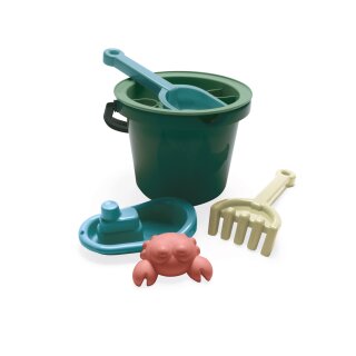 Blue Marine Toys - Eimerset 6 Teile aus recyceltem Kunststoff der Oceane - dantoy 4925