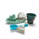 Blue Marine Toys - Boot und Sandset 5tlg. aus recyceltem Kunststoff der Oceane - dantoy 4940