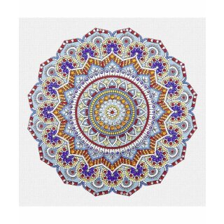Diamond Painting Mandala Set 1 -  Keilrahmen 30 x30 x1,5cm zum Selbstgestalten - DIY
