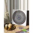 Diamond Painting Mandala Set 2 -  Keilrahmen 30 x30 x1,5cm zum Selbstgestalten - DIY