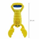 Sand Snapper - Kinder Sandspielzeug - Handbagger im farbenfrohen Krabben-Design, gelb - Alldoro 63034
