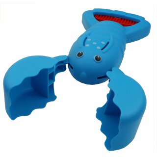 Sand Snapper - Kinder Sandspielzeug - Handbagger im farbenfrohen Krabben-Design, blau - Alldoro 63035