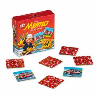 Mini-Memo Spiel "Feuerweher" - 30 Kärtchen - 2 x15 Motive - Lutz Mauder 11298