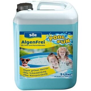 Söll - Algenfrei - 5 Liter für bis zu 50.000 Liter Badewasser in Pool und Planschbecken