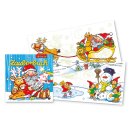 Zauberbuch Set Weihnachten - 3 Zauberbücher mit kleinen Geschichten - (ca. 12,3x12,5cm) - Lutz Mauder 7226