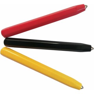 TollesfürKinder 3er Set Ersatzstift - Magnetstift Set Schwarz, Rot, Gelb für magnetische Zeichentafeln