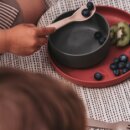 "TINY Dinnertime " 2 Schalen für Baby und Kleinkinder aus recyceltem Biokunststoff -  Olive/ Mocca - dantoy 6211