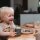 "TINY Dinnertime " 2 Schnabeltassen für Baby und Kleinkinder aus recyceltem Biokunststoff -  Olive/Mocca - dantoy 6221