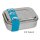 Edelstahl Kinder Brotdose / Lunchbox mit Delfin Gravur, blaues Band - TapirElla - 10704